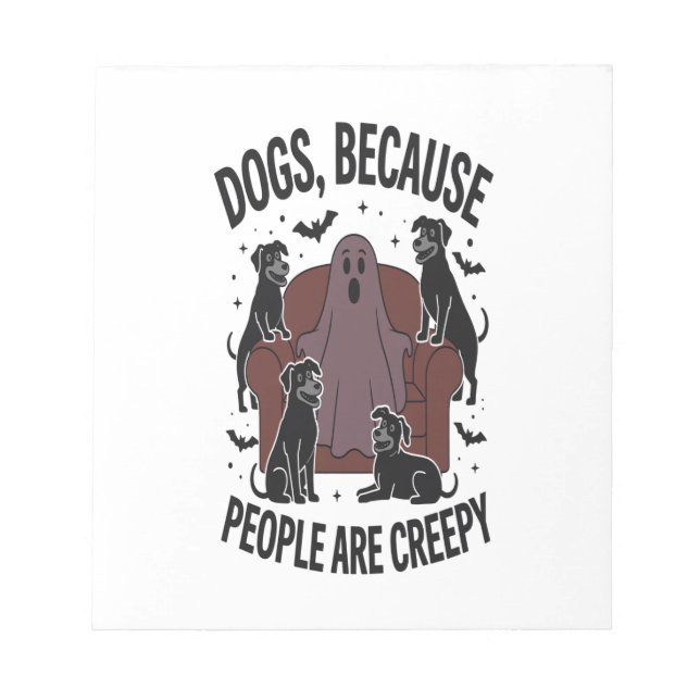 Bloc De Notas Spooky Halloween Dog Spooky Ghost 2 (Frente)