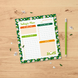 Bloc De Notas Spring Daisies and Vine Daily Planner