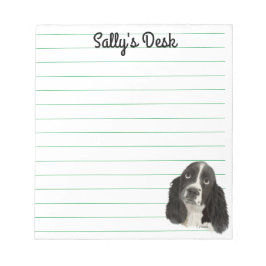 Bloc De Notas Springer Spaniel Puppy inglés