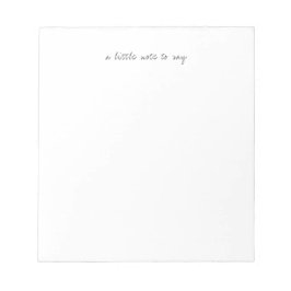 Bloc De Notas Square A Little Note to Say Script Notepads