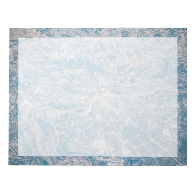 Bloc De Notas St. Louis, Missouri A Lo Largo Del Río Misisipi. (Frente)