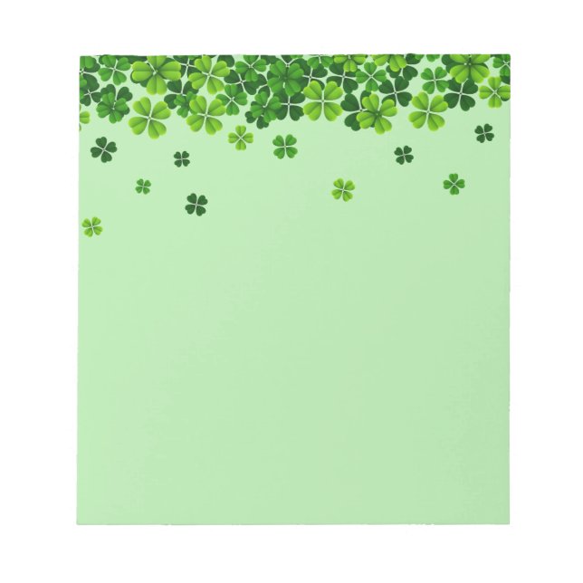Bloc De Notas St. Patrick's Clovers Notepad (Frente)