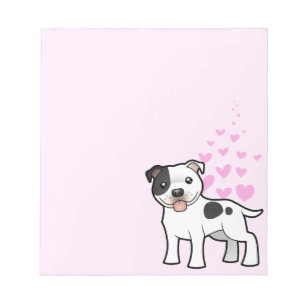 Bloc De Notas Staffordshire Bull Terrier Love