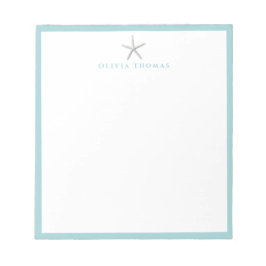 Bloc De Notas Starfish náutico simple y personalizado Stationery