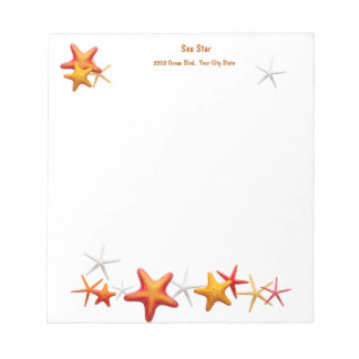 Bloc De Notas Starfish Simple Moderno Personalizado