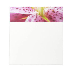 Bloc De Notas Stargazer Lily Bright Magenta Floral