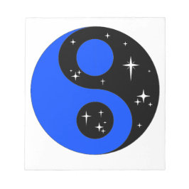 Bloc De Notas " Starry Ying Yang Symbol "