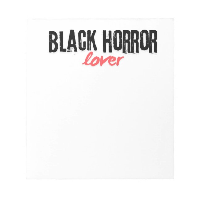 Bloc De Notas Stationery Black Horror (Frente)