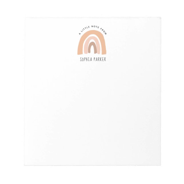 Bloc De Notas Stationery Chicas del arcoiris (Frente)