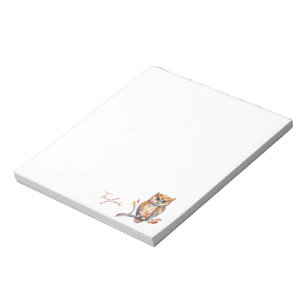 Bloc De Notas Stationery de búho personalizada