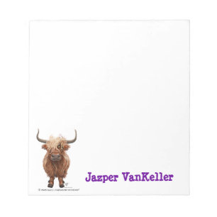 Bloc De Notas Stationery de vaca Highland
