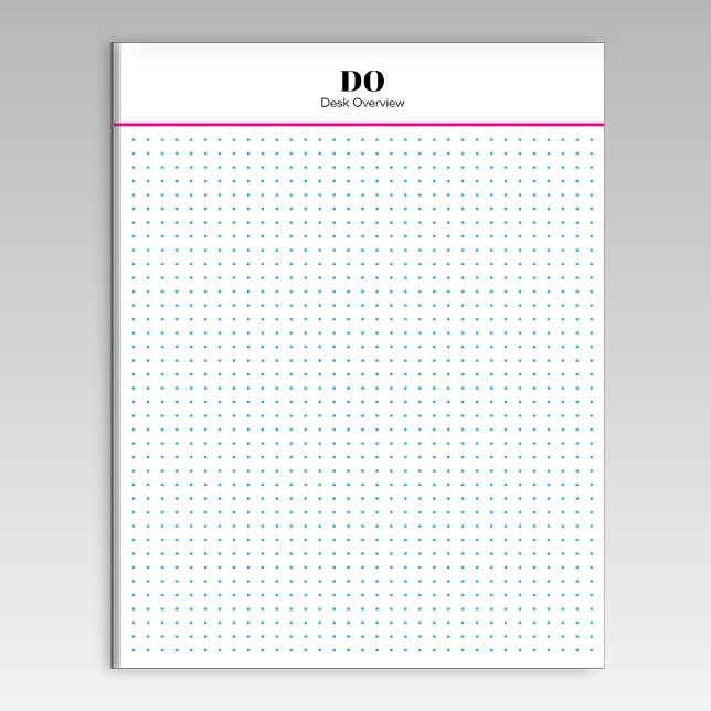 Bloc De Notas Stationery Monogram Initials Dot Grid Notepad (Subido por el creador)