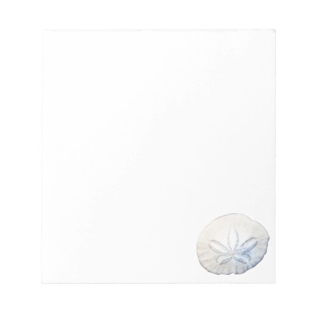 Bloc De Notas Stationery Notepad de fotografía en dólar de arena (Frente)