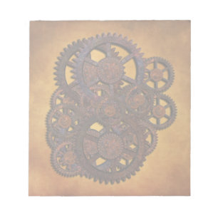 Bloc De Notas Steampunk Rusty Gears