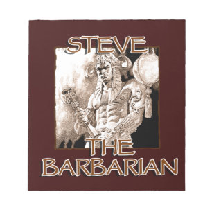Bloc De Notas Steve The Barbarian