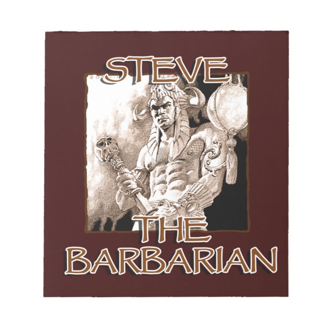 Bloc De Notas Steve The Barbarian (Frente)