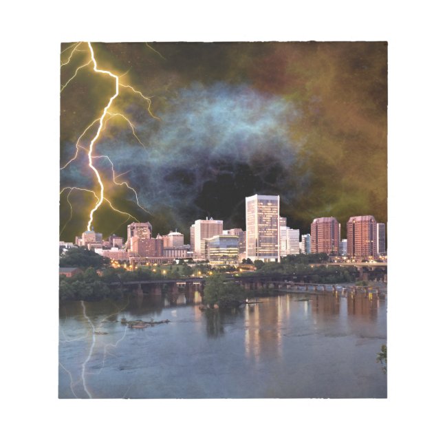 Bloc De Notas Stormy Richmond Skyline (Frente)