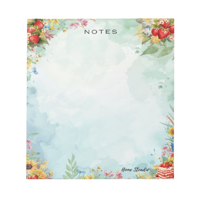 Bloc De Notas Strawberry Sweet Treat Blank Notepad (Frente)
