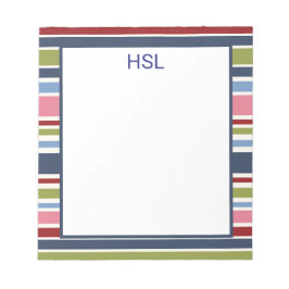 Bloc De Notas Stripe Deep Hues Notepad