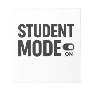 Bloc De Notas Student Mode On – Funny Study Motivation