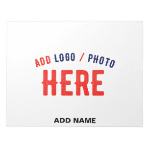 BLOC DE NOTAS STYLISH MODERN CUSTOMIZABLE WHITE VERIFIED BRANDED