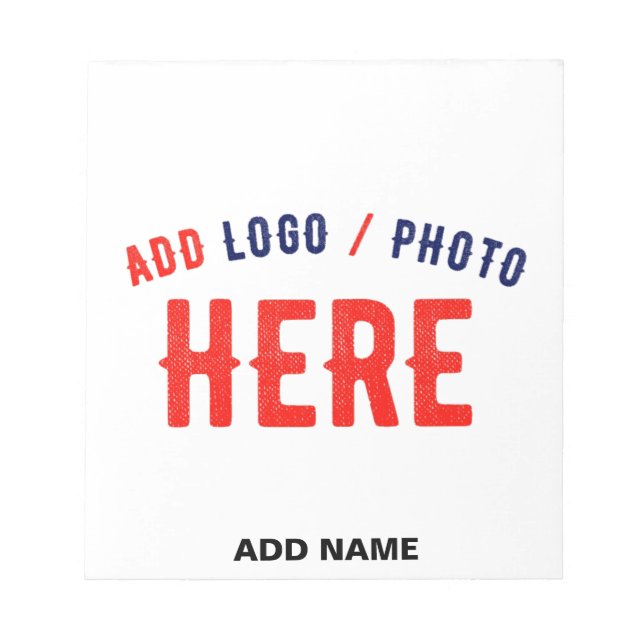 BLOC DE NOTAS STYLISH MODERN CUSTOMIZABLE WHITE VERIFIED BRANDED (Frente)