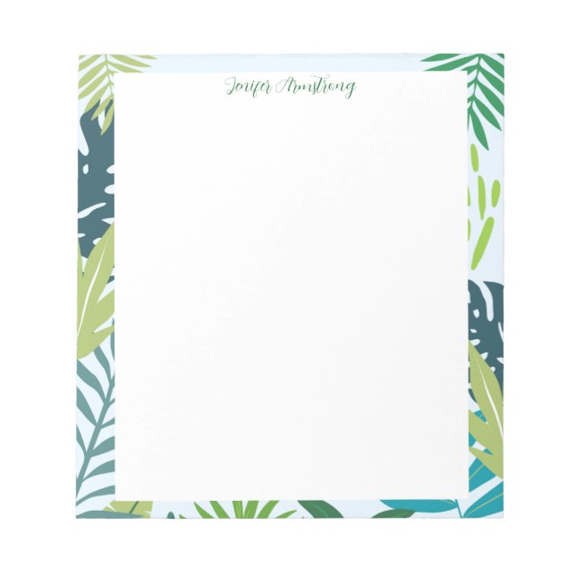 Bloc De Notas Stylish Typography Personalized Name Aesthetic (Frente)