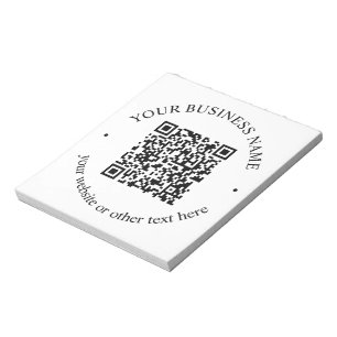 Bloc De Notas Su código QR cargado más texto circular editable