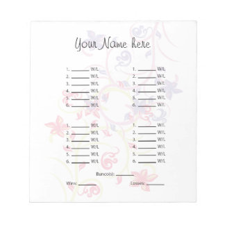 Bloc De Notas Su imagen aquí Hoja/Tarjeta Bunco