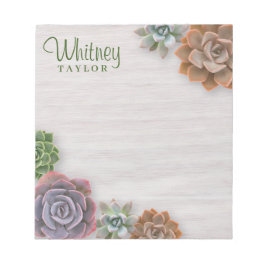 Bloc De Notas Suculentos Rústicos