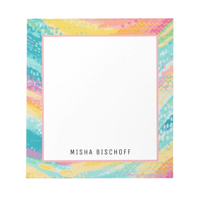 Bloc De Notas Sueños de piscina de marea tropical (Frente)