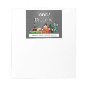 Bloc De Notas Sueños de tenis de alta categoría