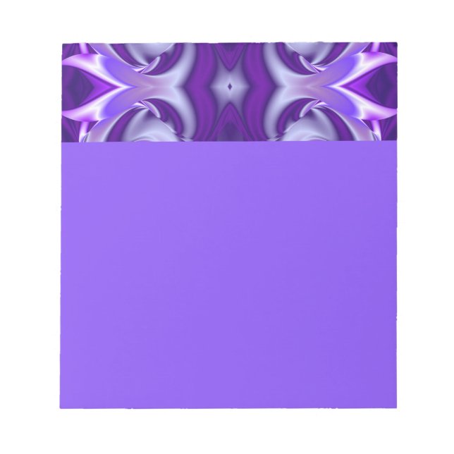 Bloc De Notas Sueños del arcoiris de flores moradas (Frente)