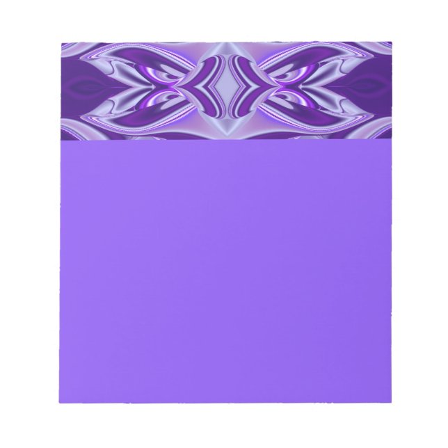 Bloc De Notas Sueños del arcoiris de flores moradas (Frente)