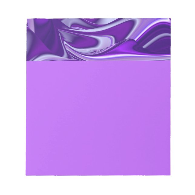 Bloc De Notas Sueños del arcoiris de flores moradas (Frente)