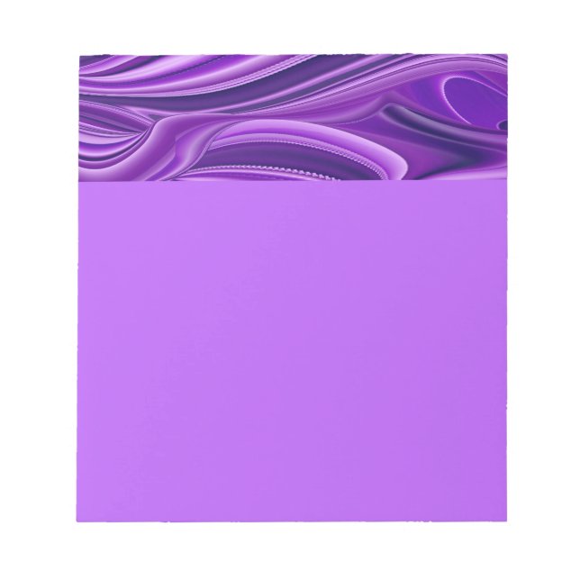 Bloc De Notas Sueños del arcoiris de flores moradas (Frente)