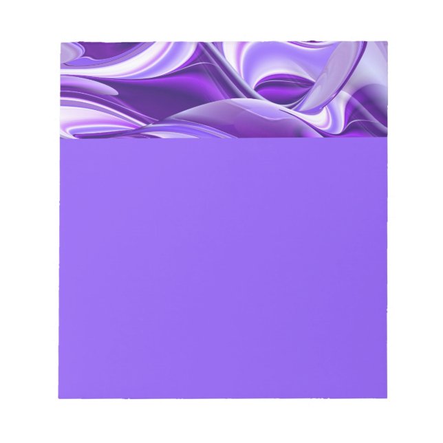 Bloc De Notas Sueños del arcoiris de flores moradas (Frente)