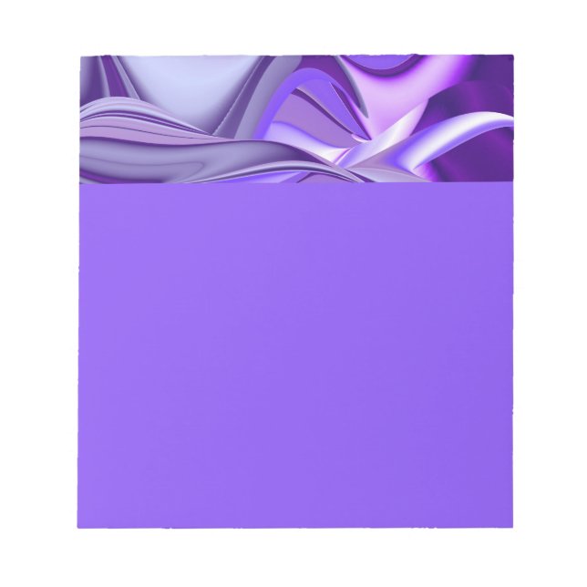 Bloc De Notas Sueños del arcoiris de flores moradas (Frente)
