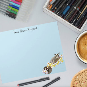 Bloc De Notas Sugar Glider Cute Floral