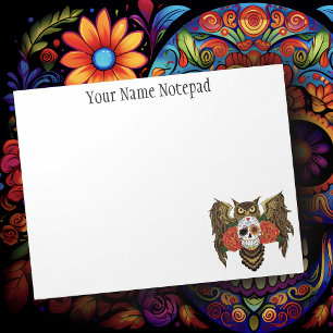 Bloc De Notas Sugar SKull Rosa Owl