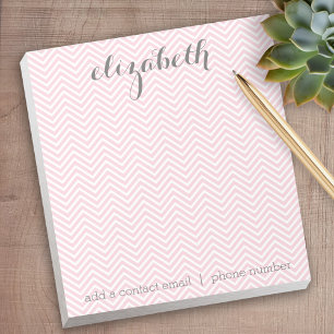 Bloc De Notas Suite de estacionería rosa y gris pastel para muje