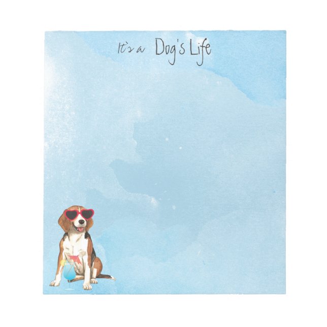 Bloc De Notas Summer Beagle (Frente)