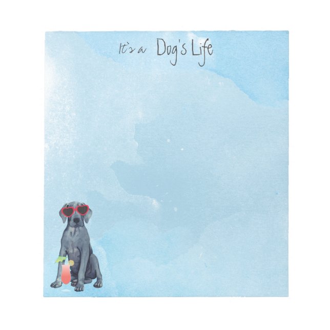 Bloc De Notas Summer Great Dane Notepad (Frente)