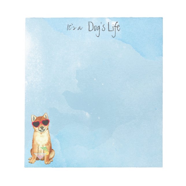 Bloc De Notas Summer Shiba Inu (Frente)