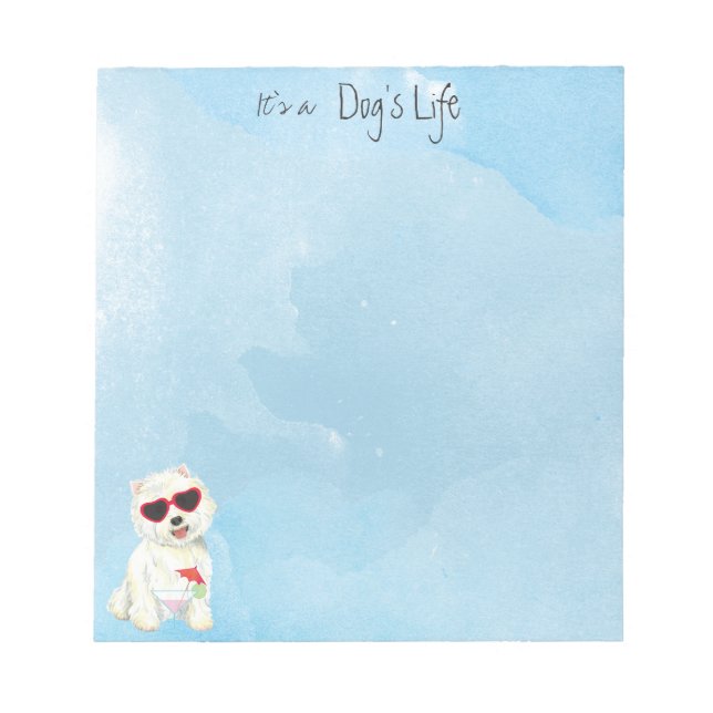 Bloc De Notas Summer Westie (Frente)