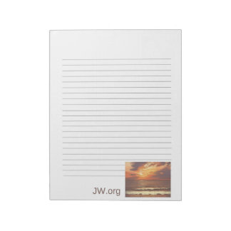 Bloc De Notas Sunset Ocean Stationary JW