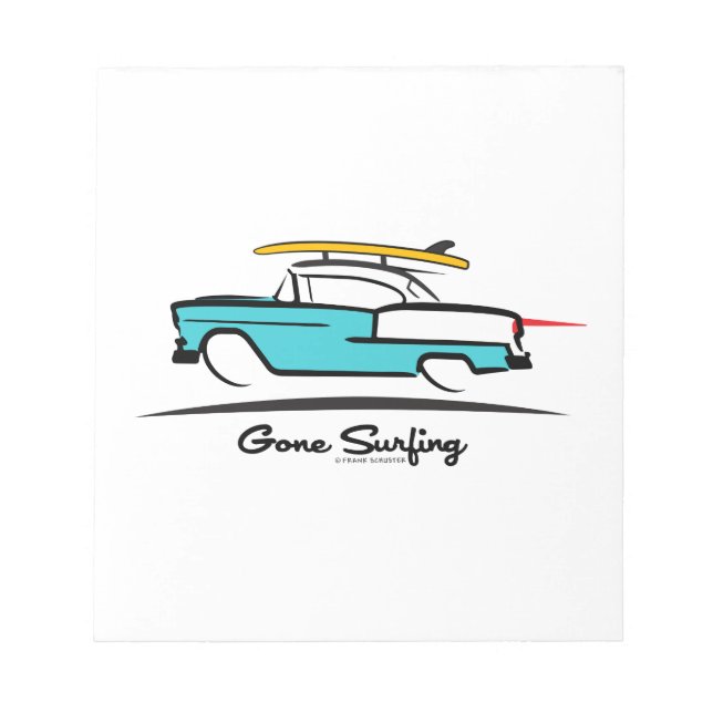 Bloc De Notas Surf Chevy Hardtop Coupe Gone 1955 (Frente)