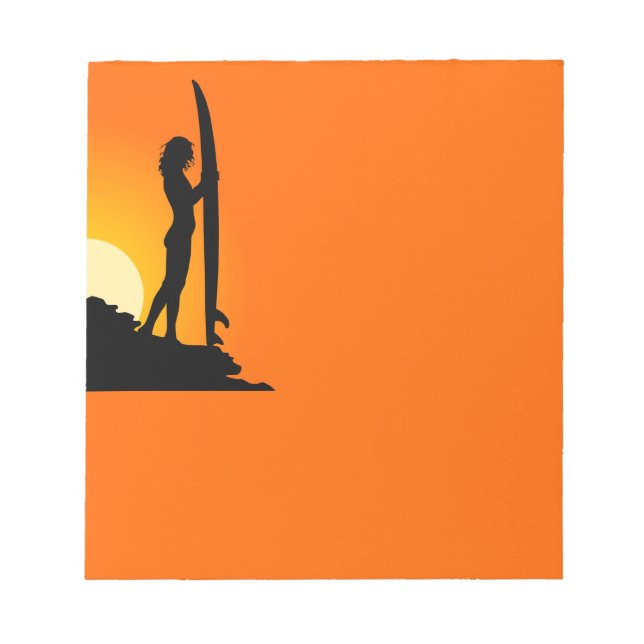 Bloc De Notas Surfer Chica Notepad (Frente)