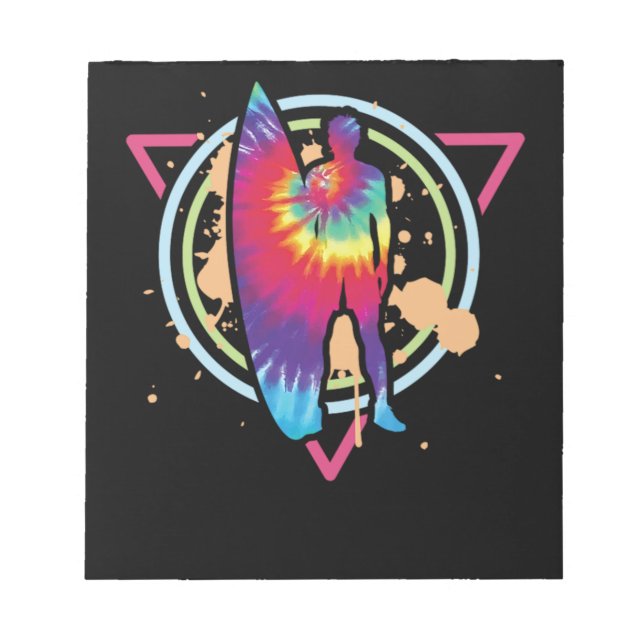 Bloc De Notas Surfertie Dyevaporwave Surfer Surfer Ti (Frente)