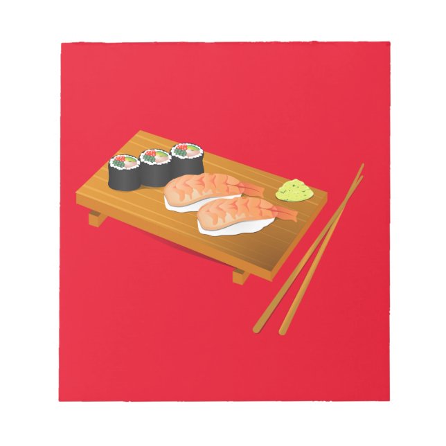 Bloc De Notas Sushi linda comida japonesa (Frente)